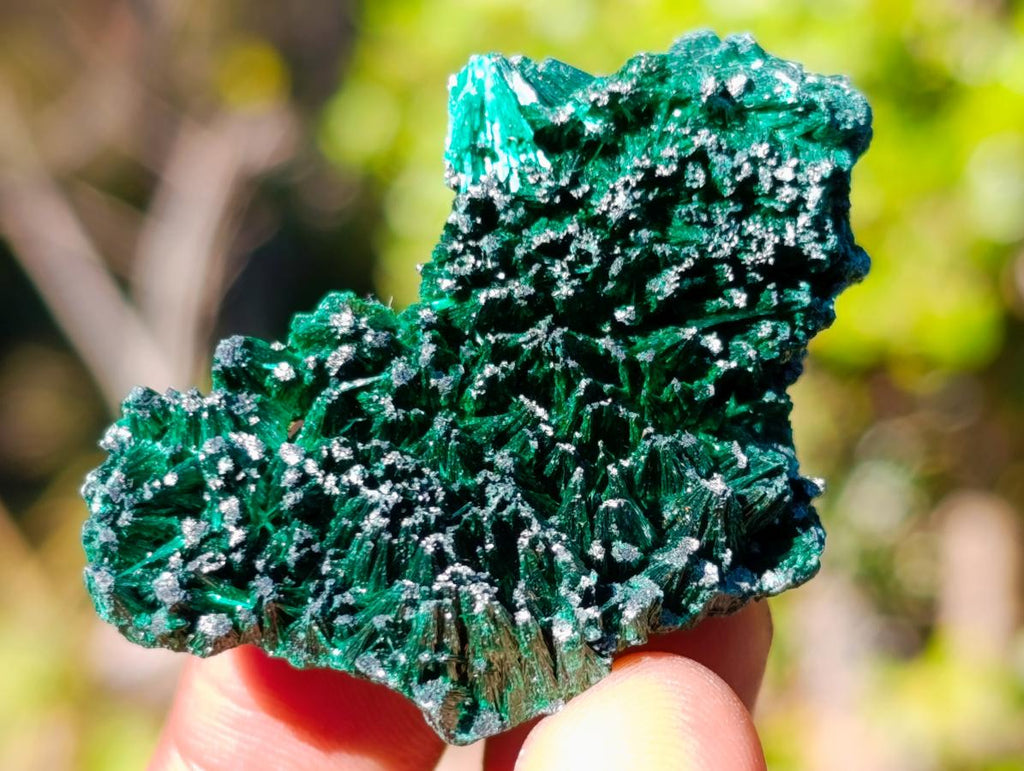 Natural Silky Malachite Specimens x 35 From Kasompe, Congo - Toprock Gemstones and Minerals 