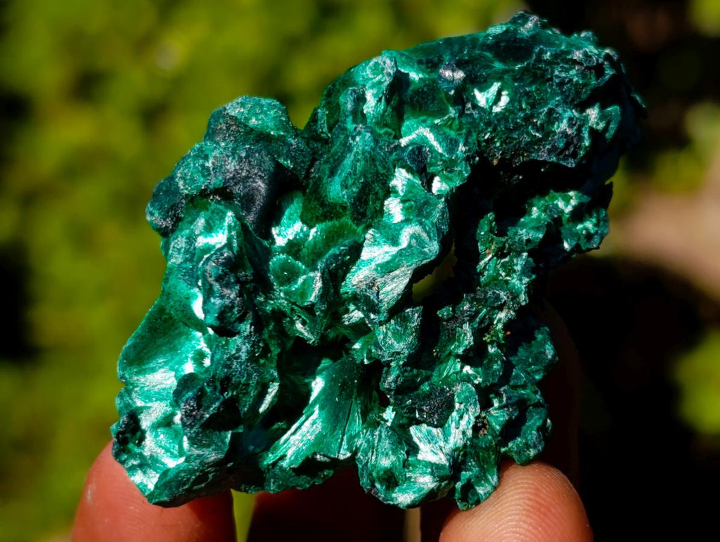 Natural Silky Malachite Specimens x 35 From Kasompe, Congo - Toprock Gemstones and Minerals 