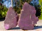 Polished One Side Silky Purpurite Slices x 6 From Erongo, Namibia - Toprock Gemstones and Minerals 