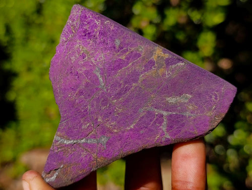 Polished One Side Silky Purpurite Slices x 6 From Erongo, Namibia - Toprock Gemstones and Minerals 
