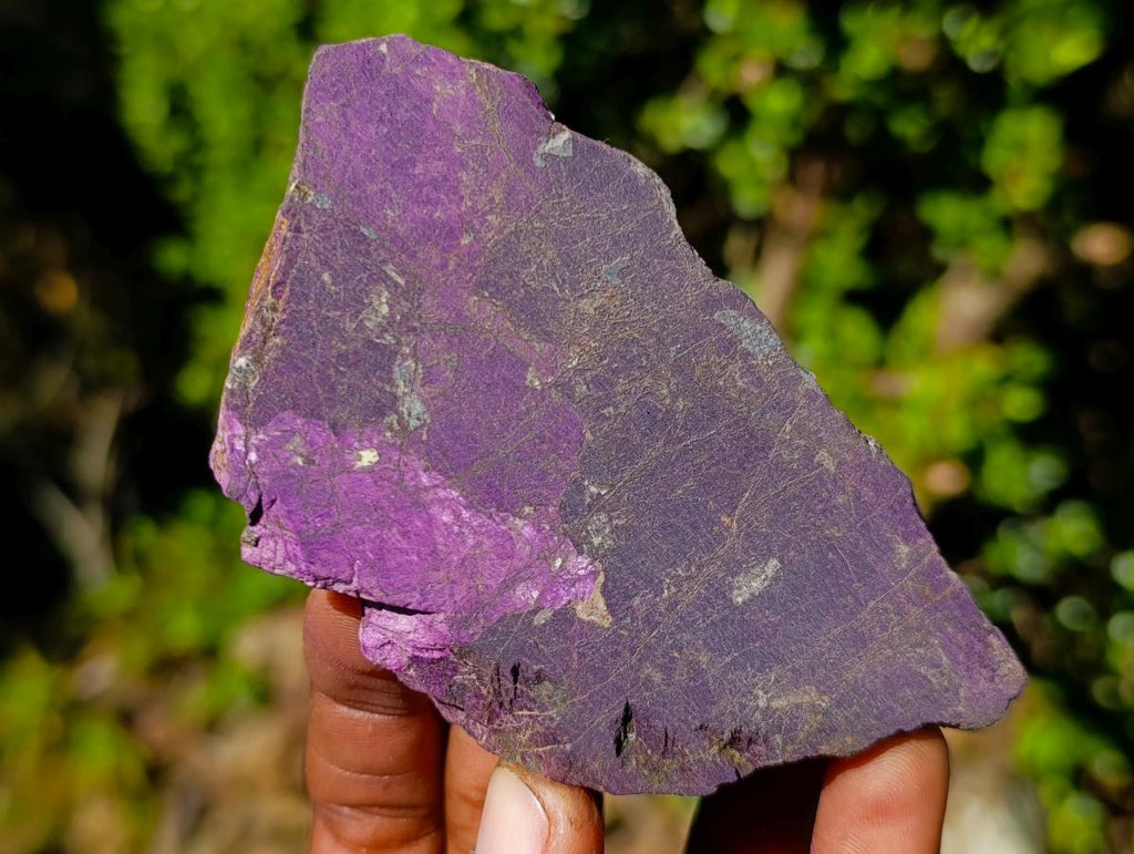 Polished One Side Silky Purpurite Slices x 6 From Erongo, Namibia - Toprock Gemstones and Minerals 