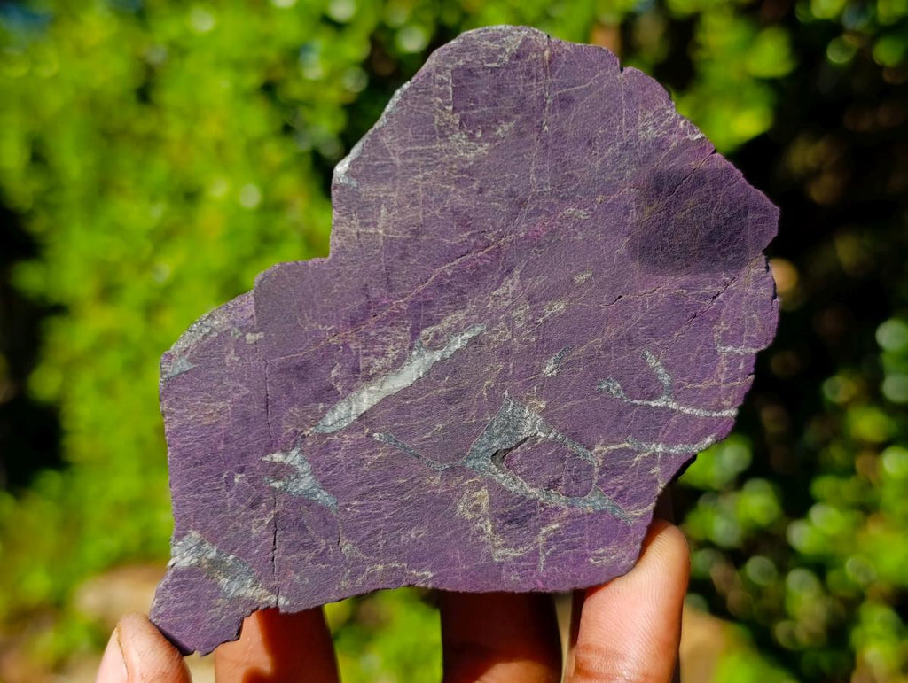 Polished One Side Silky Purpurite Slices x 6 From Erongo, Namibia - Toprock Gemstones and Minerals 