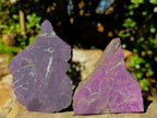 Polished One Side Silky Purpurite Slices x 6 From Erongo, Namibia - Toprock Gemstones and Minerals 