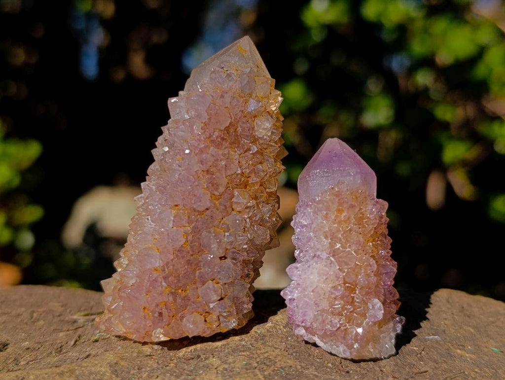 Natural Mix of Spirit Quartz Crystals and Clusters x 12 From Boekenhouthoek, South Africa - Toprock Gemstones and Minerals 
