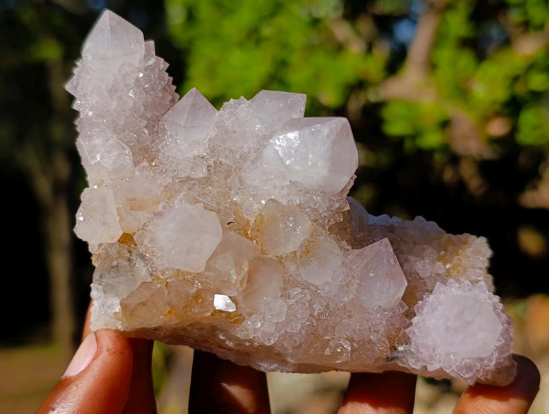 Natural Mix of Spirit Quartz Crystals and Clusters x 12 From Boekenhouthoek, South Africa - Toprock Gemstones and Minerals 