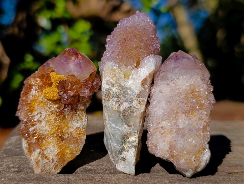 Natural Mix of Spirit Quartz Crystals and Clusters x 12 From Boekenhouthoek, South Africa - Toprock Gemstones and Minerals 