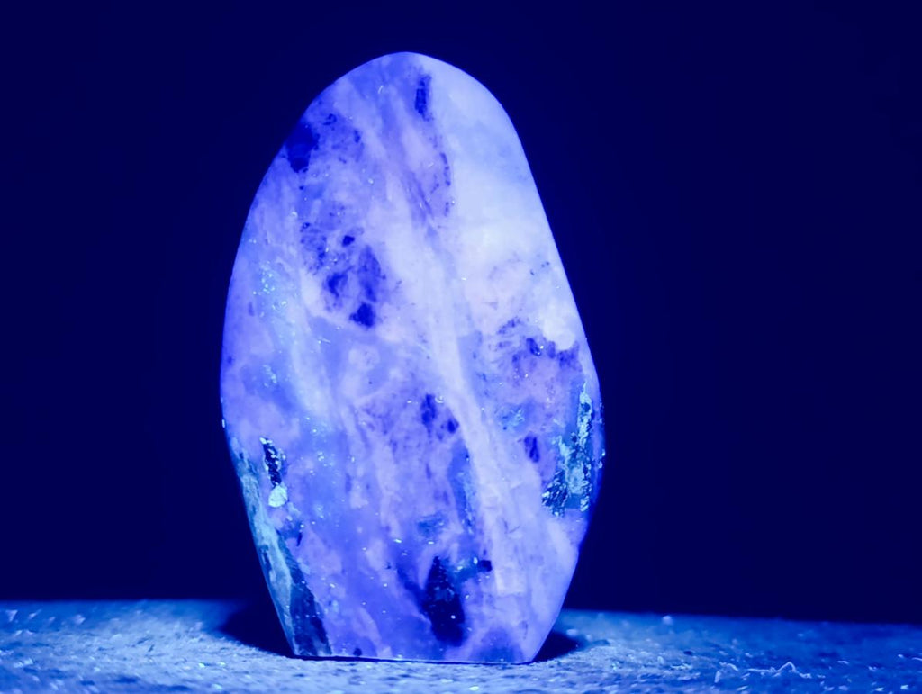 Polished Watermelon Fluorite Standing Display Pieces x 3 From Uis, Namibia - Toprock Gemstones and Minerals 