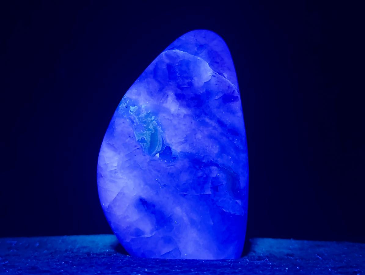 Polished Watermelon Fluorite Standing Display Pieces x 3 From Uis, Namibia - Toprock Gemstones and Minerals 