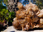 Natural XL Cascading White Phantom Smokey Luena Quartz Cluster x 1 From Luena, Congo - Toprock Gemstones and Minerals 