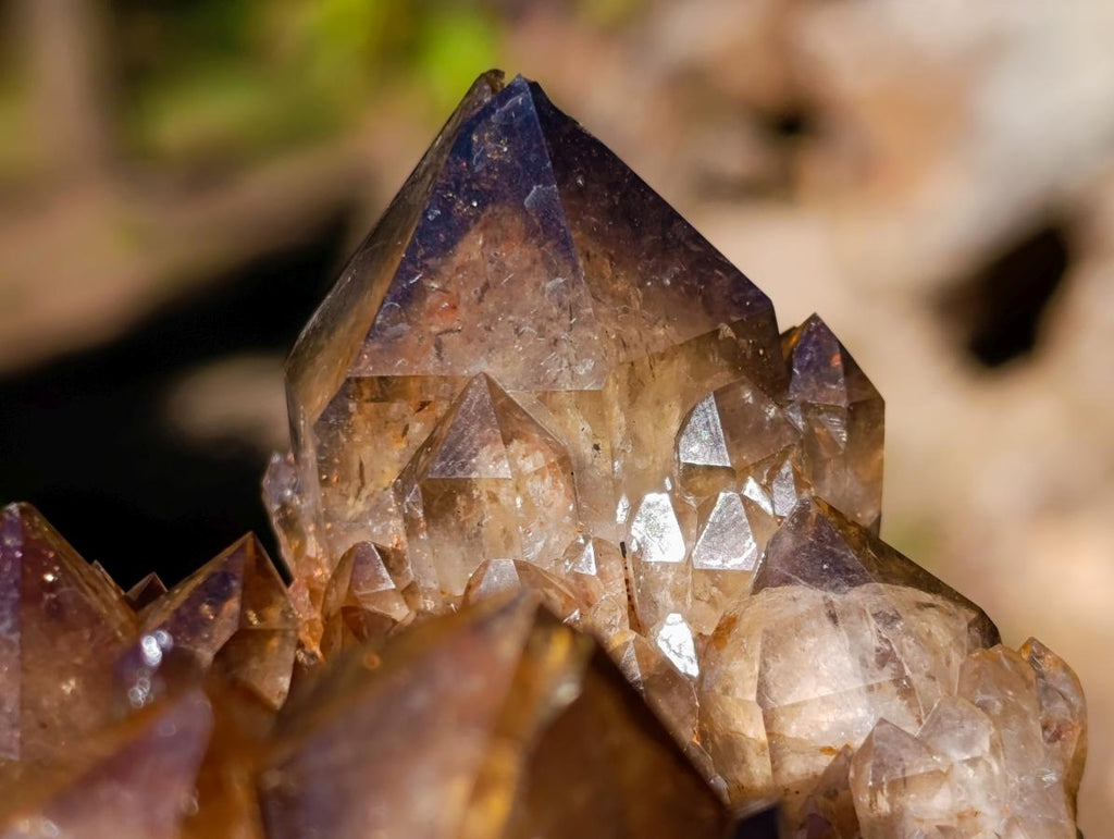 Natural XL Cascading White Phantom Smokey Luena Quartz Cluster x 1 From Luena, Congo - Toprock Gemstones and Minerals 
