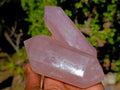 Polished Double Terminated Gemmy Rose Quartz Crystals x 6 From Madagascar - Toprock Gemstones and Minerals 