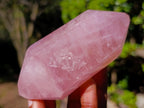Polished Double Terminated Gemmy Rose Quartz Crystals x 6 From Madagascar - Toprock Gemstones and Minerals 