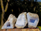 Natural Blue Lace Agate Geode Specimens x 35 From Nsanje, Malawi - Toprock Gemstones and Minerals 