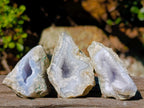 Natural Blue Lace Agate Geode Specimens x 35 From Nsanje, Malawi - Toprock Gemstones and Minerals 