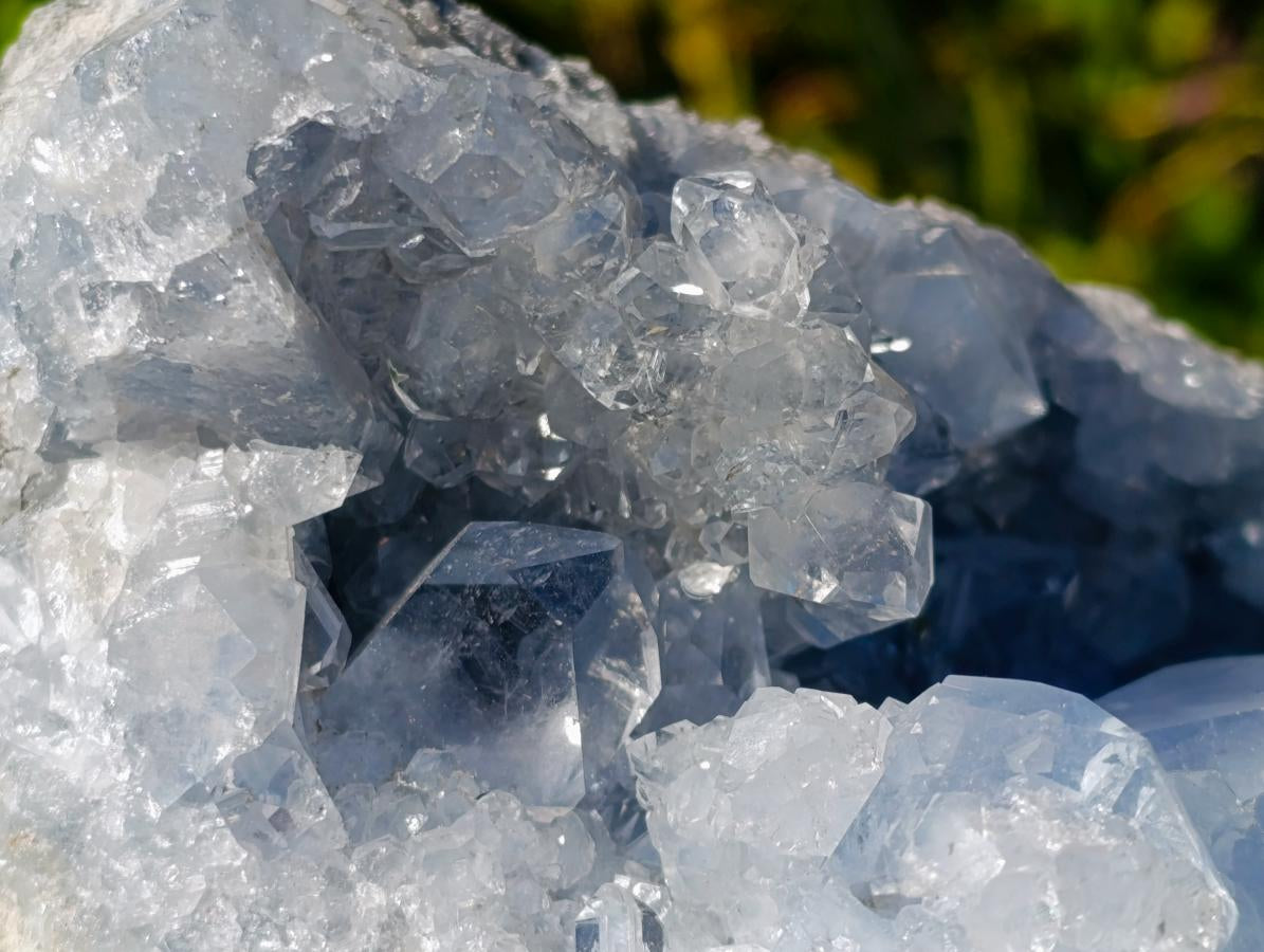 Natural Large Blue Celestite Specimen x 1 From Sakoany, Madagascar - Toprock Gemstones and Minerals 