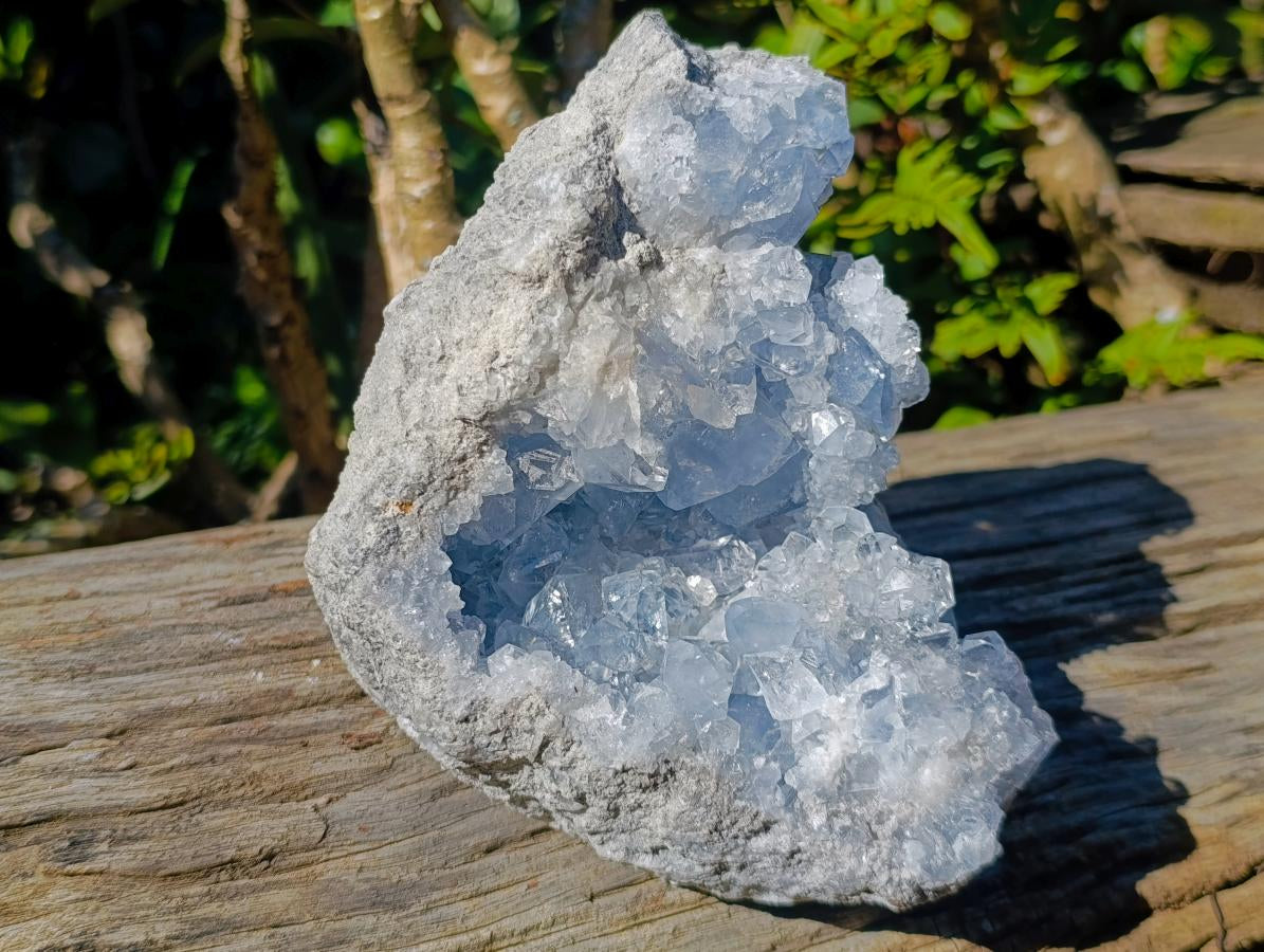 Natural Large Blue Celestite Specimen x 1 From Sakoany, Madagascar - Toprock Gemstones and Minerals 