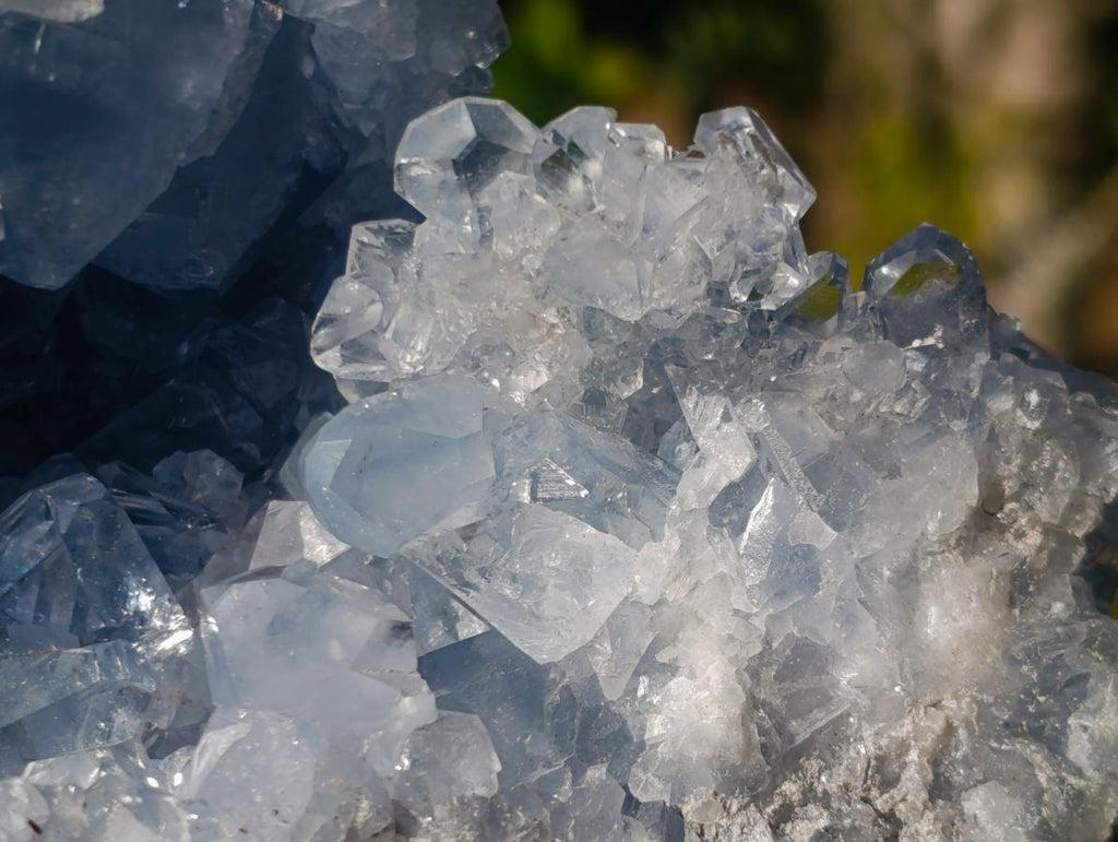 Natural Large Blue Celestite Specimen x 1 From Sakoany, Madagascar - Toprock Gemstones and Minerals 