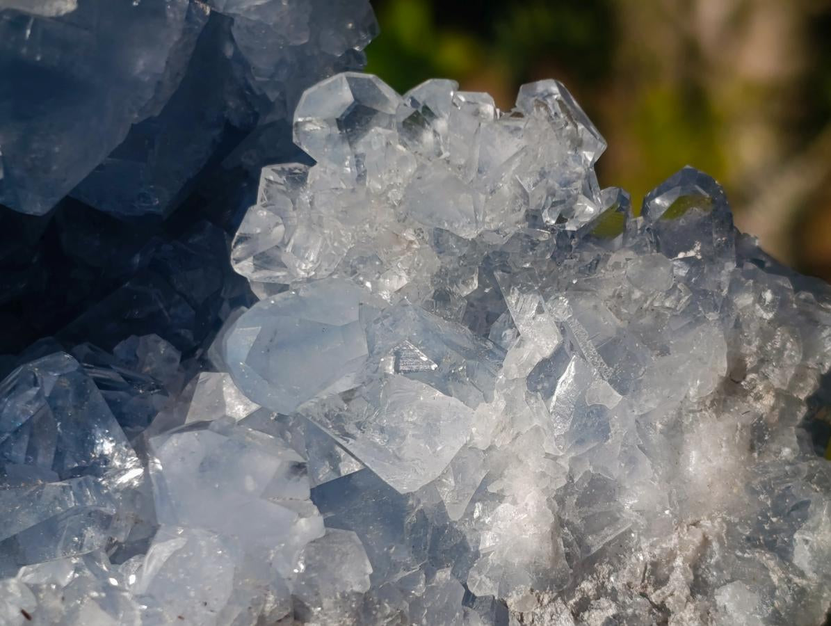 Natural Large Blue Celestite Specimen x 1 From Sakoany, Madagascar - Toprock Gemstones and Minerals 