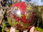 Polished Large Bastite Dragonsblood Stone Sphere x 1 From Tshipise, South Africa - Toprock Gemstones and Minerals 