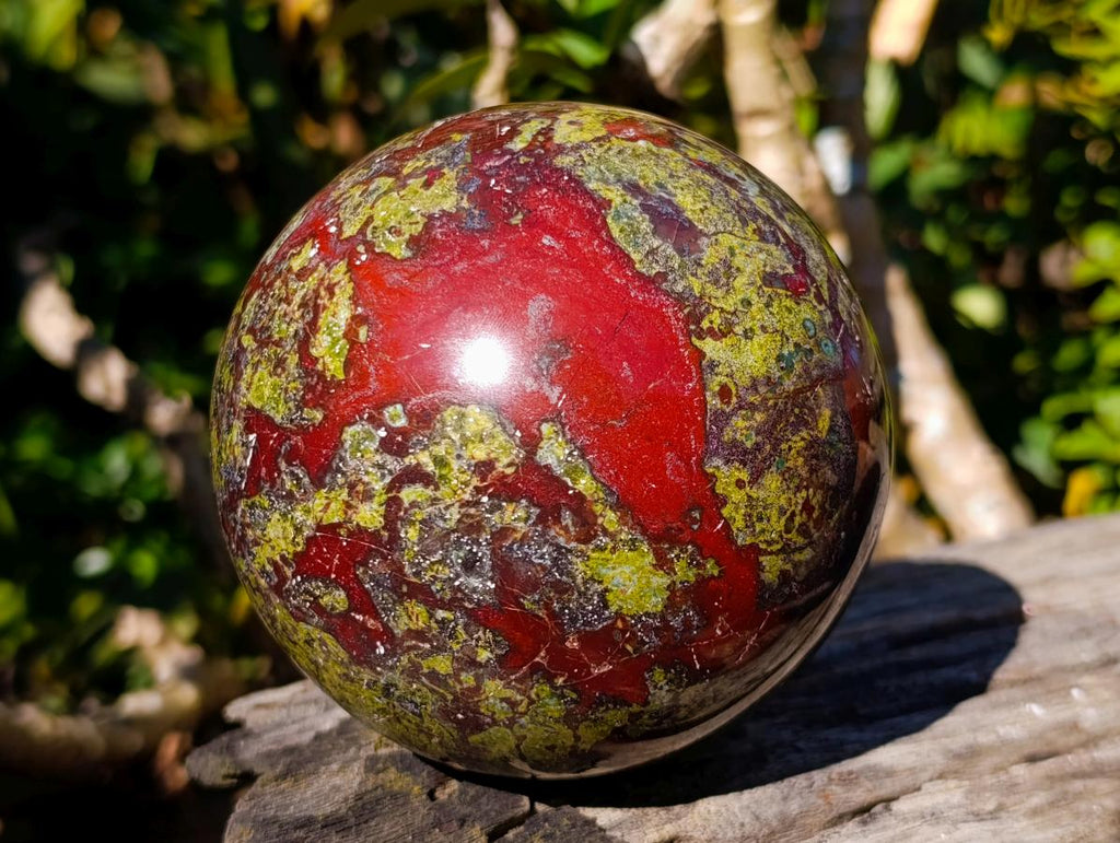 Polished Large Bastite Dragonsblood Stone Sphere x 1 From Tshipise, South Africa - Toprock Gemstones and Minerals 