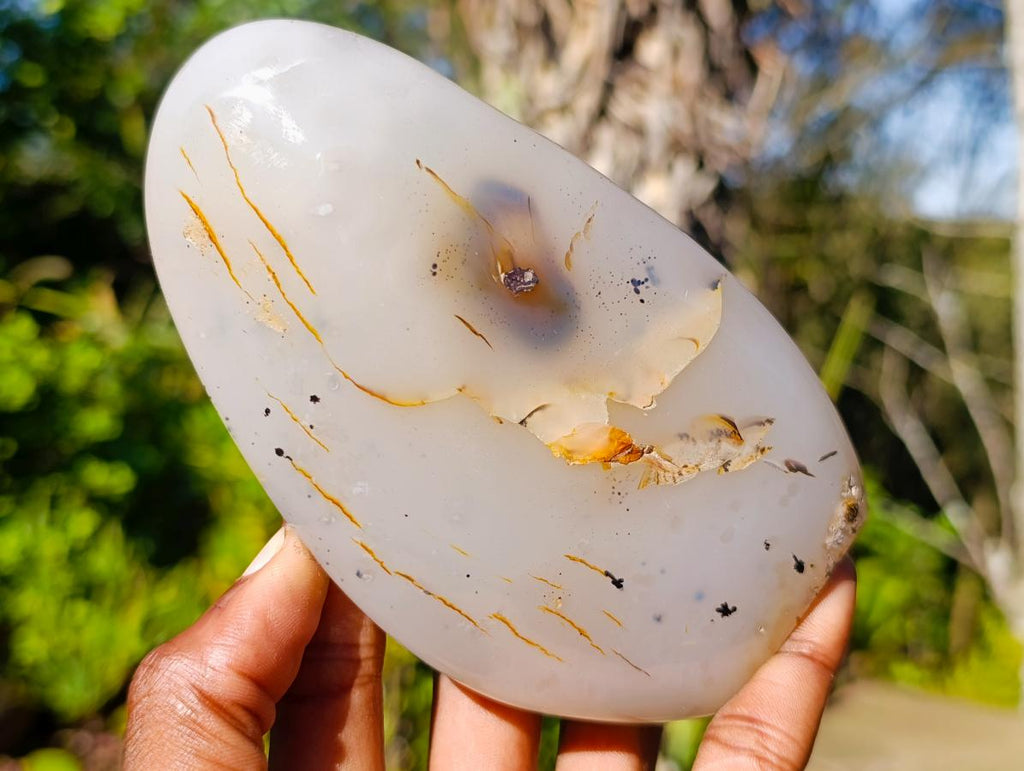 Polished Dendritic Agate Standing Display Pieces x 4 From Moralambo, Madagascar - Toprock Gemstones and Minerals 