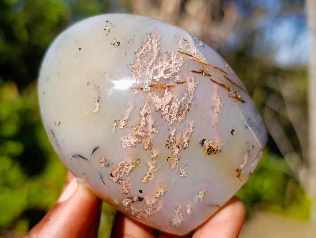 Polished Dendritic Agate Standing Display Pieces x 4 From Moralambo, Madagascar - Toprock Gemstones and Minerals 