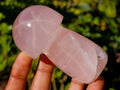 Polished Gemmy Rose Quartz Mushrooms x 6 From Madagascar - Toprock Gemstones and Minerals 