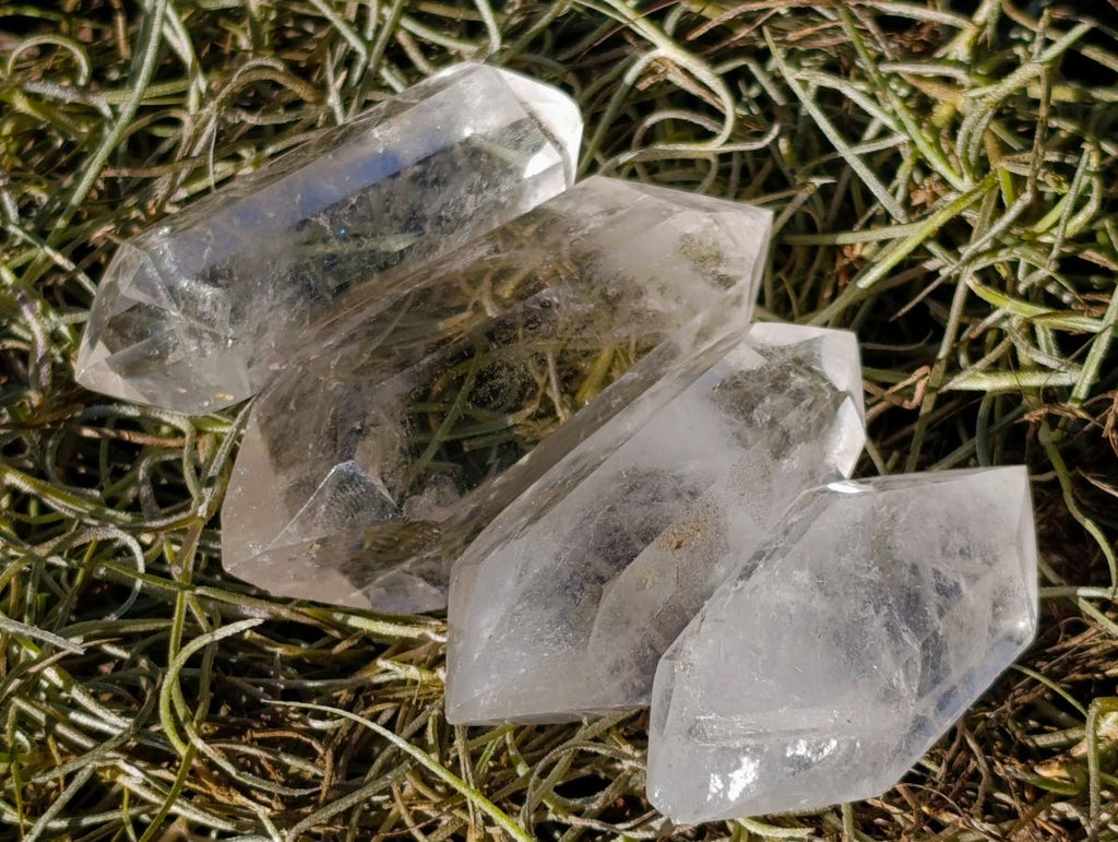 Polished Double Terminated Clear Quartz Crystals x 20 From Madagascar - Toprock Gemstones and Minerals 