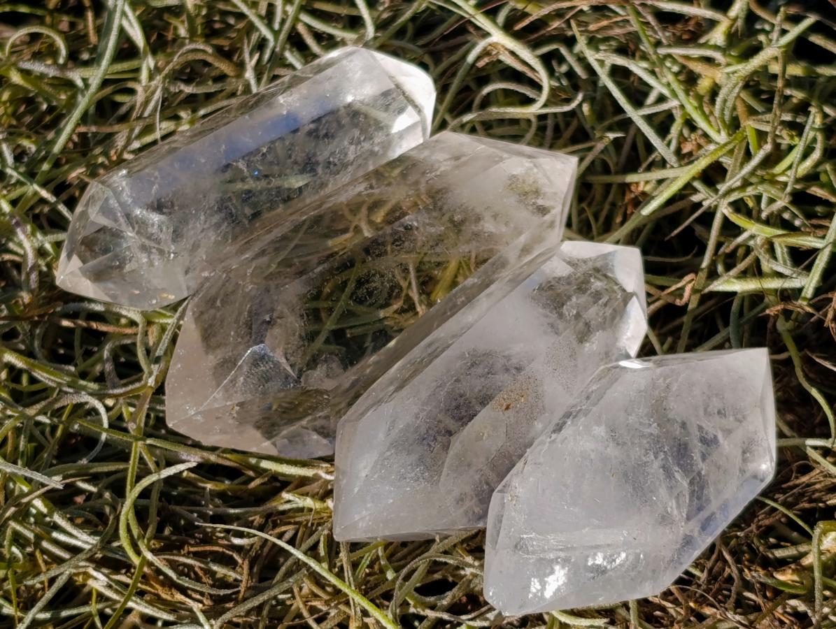 Polished Double Terminated Clear Quartz Crystals x 20 From Madagascar - Toprock Gemstones and Minerals 