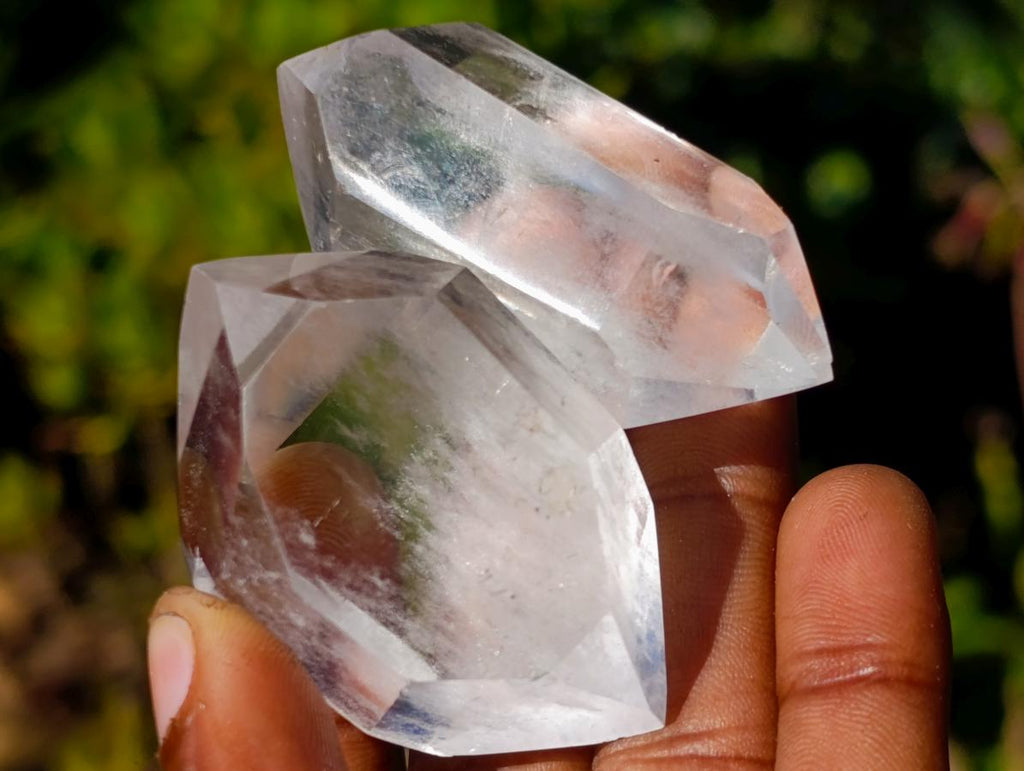 Polished Double Terminated Clear Quartz Crystals x 20 From Madagascar - Toprock Gemstones and Minerals 