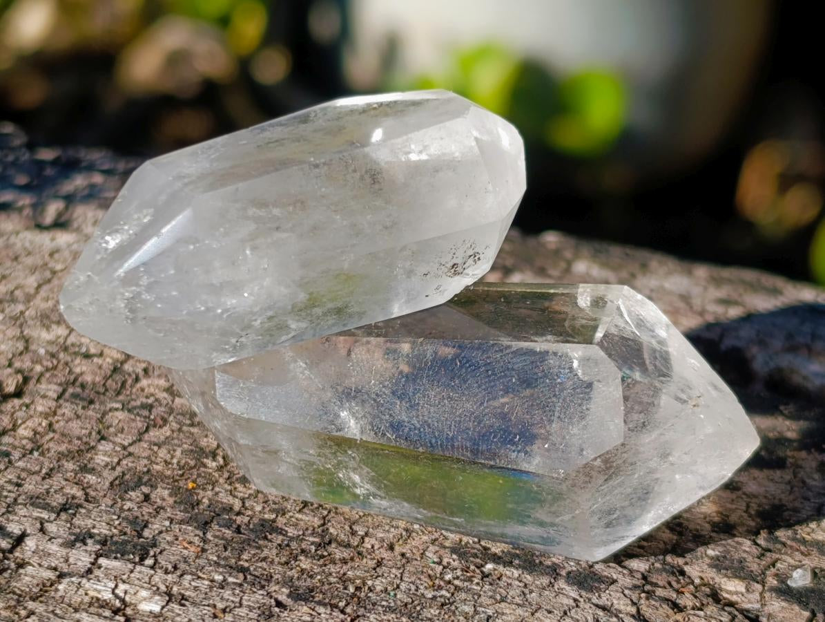 Polished Double Terminated Clear Quartz Crystals x 20 From Madagascar - Toprock Gemstones and Minerals 