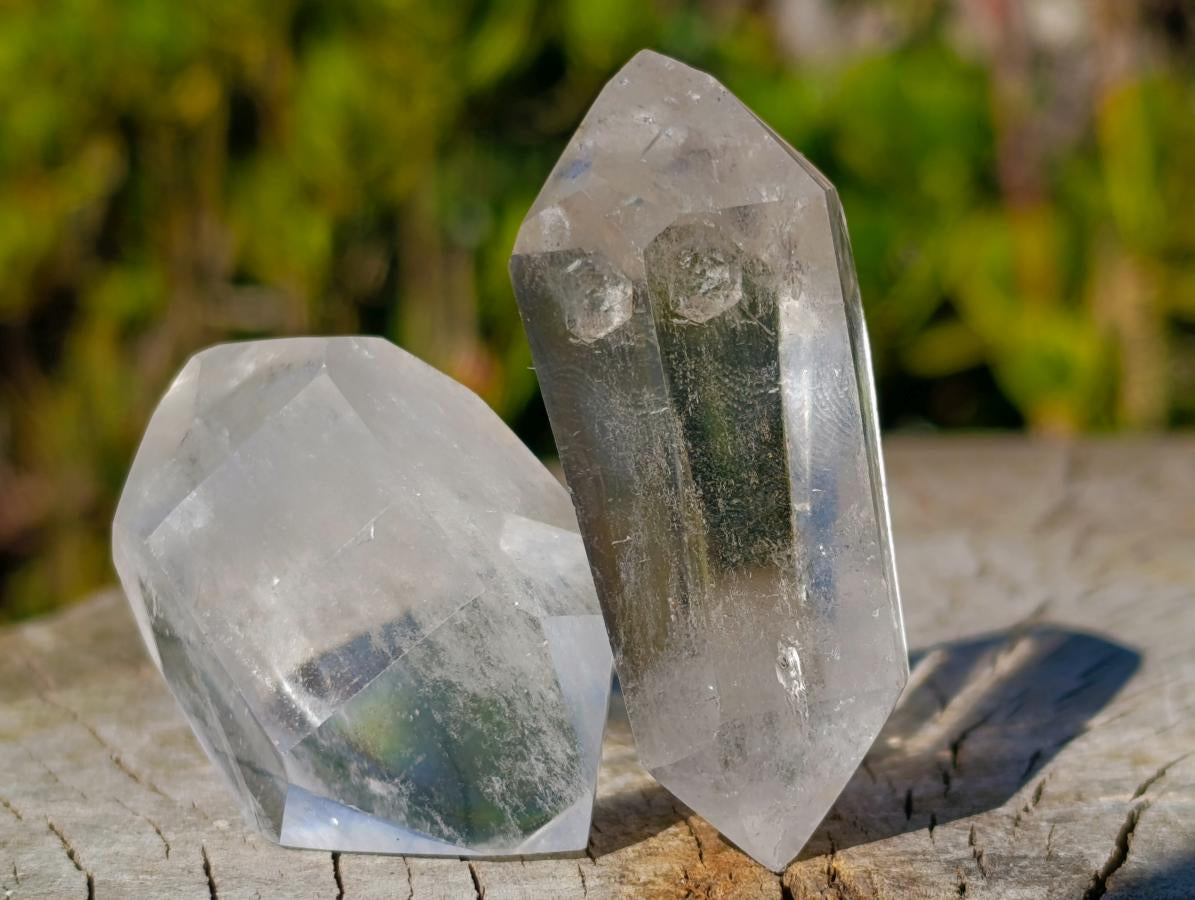 Polished Double Terminated Clear Quartz Crystals x 20 From Madagascar - Toprock Gemstones and Minerals 