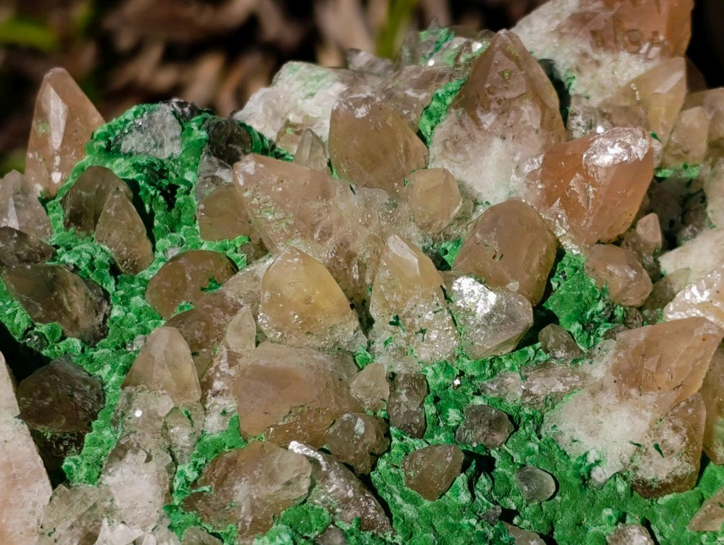 Natural Large Calcite Specimen with Kolwezite and Dogtooth Crystals on Pink Dolomite x 1 From Mashamba West Mine, Congo - Toprock Gemstones and Minerals 