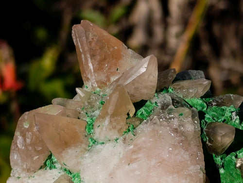 Natural Large Calcite Specimen with Kolwezite and Dogtooth Crystals on Pink Dolomite x 1 From Mashamba West Mine, Congo - Toprock Gemstones and Minerals 