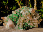 Natural Large Calcite Specimen with Kolwezite and Dogtooth Crystals on Pink Dolomite x 1 From Mashamba West Mine, Congo - Toprock Gemstones and Minerals 