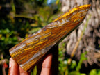 Polished Golden Tigers Eye Display and Double Terminated Crystals x 6 From Prieska, South Africa - Toprock Gemstones and Minerals 