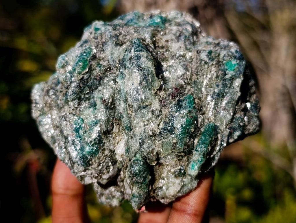 Natural Emerald Mica 'Mutokolite' Cobbed Specimens x 3 From Mutoko, Zimbabwe - Toprock Gemstones and Minerals 