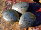 Polished Basalt Pharaoh Stone Galets x 6 From Iron Duke Mine, Zimbabwe - Toprock Gemstones and Minerals 