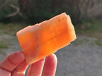 Natural Rhombohedral Sunset Orange Calcite Specimens x 24 From Spitzkop, Namibia - Toprock Gemstones and Minerals 