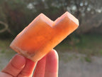 Natural Rhombohedral Sunset Orange Calcite Specimens x 24 From Spitzkop, Namibia - Toprock Gemstones and Minerals 