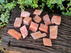 Natural Rhombohedral Sunset Orange Calcite Specimens x 24 From Spitzkop, Namibia - Toprock Gemstones and Minerals 