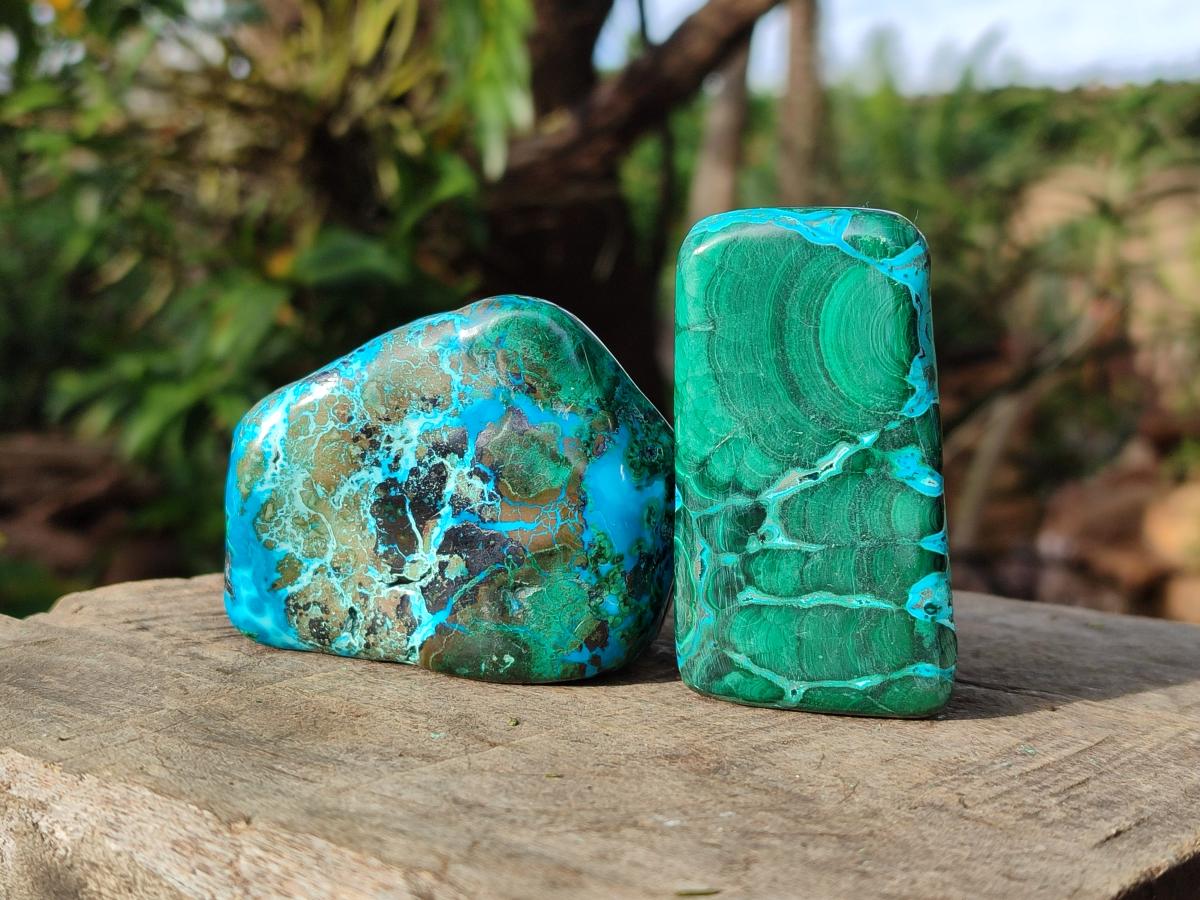 Polished Malacolla Free Forms x 12 From Kulukuluku, Congo - Toprock Gemstones and Minerals 