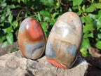 Polished Polychrome Jasper Standing Display Pieces x 3 From NW Coast, Madagascar - Toprock Gemstones and Minerals 