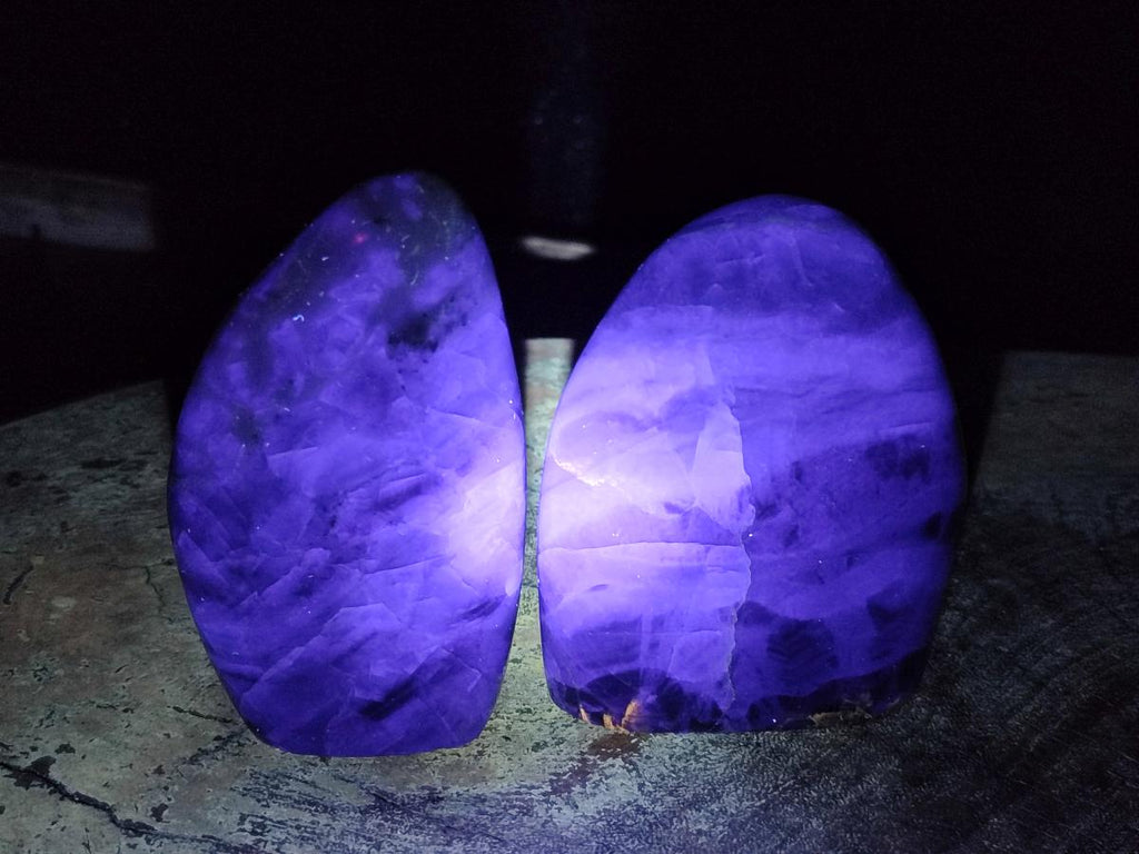 Polished Mix of Watermelon Fluorite Pieces x 6 From Uis, Namibia - Toprock Gemstones and Minerals 