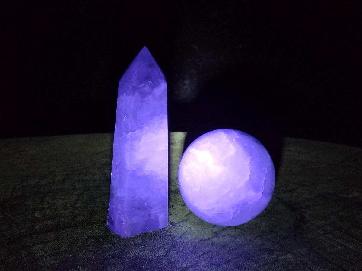 Polished Mix of Watermelon Fluorite Pieces x 6 From Uis, Namibia - Toprock Gemstones and Minerals 