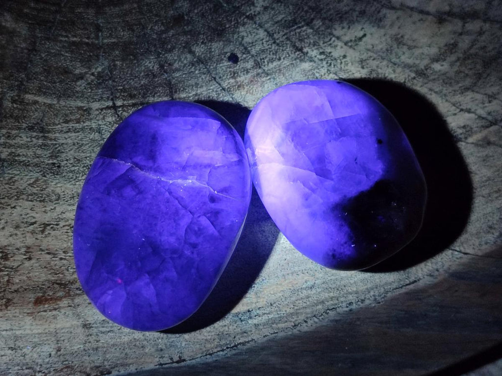 Polished Mix of Watermelon Fluorite Pieces x 6 From Uis, Namibia - Toprock Gemstones and Minerals 