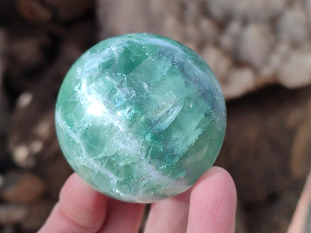 Polished Mix of Watermelon Fluorite Pieces x 6 From Uis, Namibia - Toprock Gemstones and Minerals 