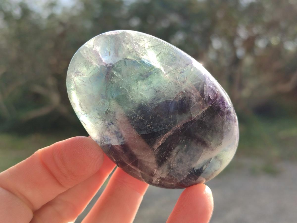 Polished Mix of Watermelon Fluorite Pieces x 6 From Uis, Namibia - Toprock Gemstones and Minerals 