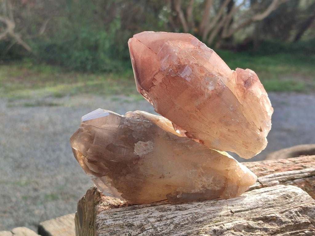 Natural Large Red Hematoid Quartz Crystal x 3 From Karoi, Zimbabwe - Toprock Gemstones and Minerals 