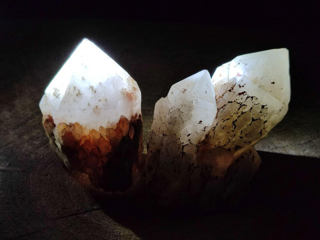 Natural Cascading "Anananas" Candle Quartz Crystals x 18 From Antsirabe, Madagascar - Toprock Gemstones and Minerals 